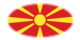Makedonien-Flagga som oval vinjett