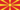 Makedonien-Flagga rektangulär