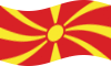 Viftande Makedonien flagga statisk