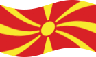 Viftande Makedonien flagga statisk