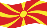 Viftande Makedonien flagga statisk