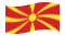 Makedonien-Flagga som vajar