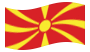 Makedonien-Flagga som vajar