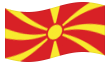 Makedonien-Flagga som vajar