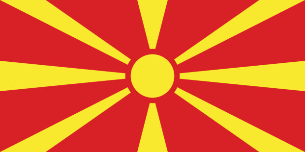 Flagga Makedonien