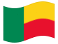 Animerad flagga Benin