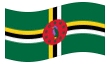 Animerad flagga Dominica