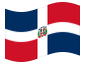Animerad flagga Dominikanska republiken