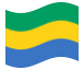 Animerad flagga Gabon