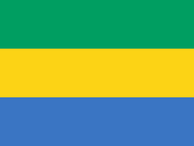 Flagga Gabon