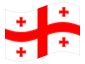 Animerad flagga Georgien