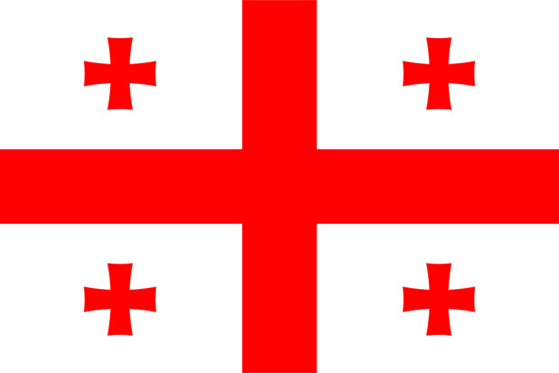 Flagga Georgien