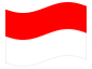 Animerad flagga Indonesien