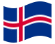 Animerad flagga Island
