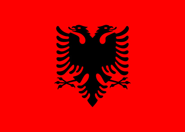 Flagga Albanien