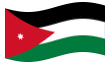 Animerad flagga Jordanien