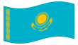 Animerad flagga Kazakstan