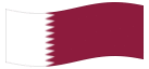 Animerad flagga Qatar