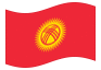 Animerad flagga Kirgizistan