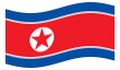 Animerad flagga Nordkorea