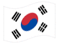 Animerad flagga Sydkorea