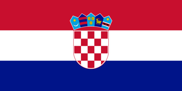 Flagga Kroatien