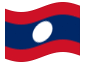 Animerad flagga Laos