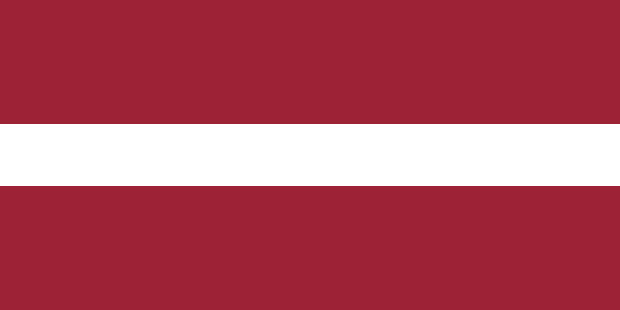 Flagga Lettland