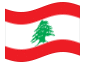 Animerad flagga Libanon
