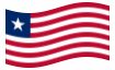 Animerad flagga Liberia