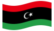 Animerad flagga Libyen