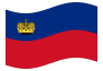 Animerad flagga Liechtenstein
