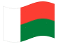 Animerad flagga Madagaskar