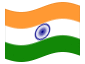 Animerad flagga Indien