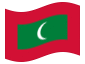 Animerad flagga Maldiverna