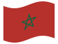 Animerad flagga Marocko