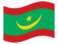 Animerad flagga Mauretanien