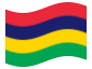 Animerad flagga Mauritius