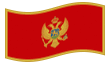 Animerad flagga Montenegro