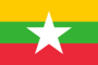 Flagg grafik Myanmar (Burma, Burma)