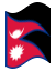 Animerad flagga Nepal