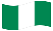 Animerad flagga Nigeria