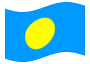 Animerad flagga Palau