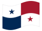 Animerad flagga Panama