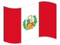 Animerad flagga Peru