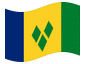 Animerad flagga Saint Vincent och Grenadinerna