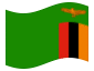 Animerad flagga Zambia