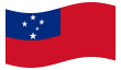 Animerad flagga Samoa