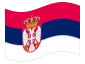 Animerad flagga Serbien