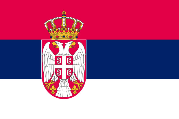 Flagga Serbien